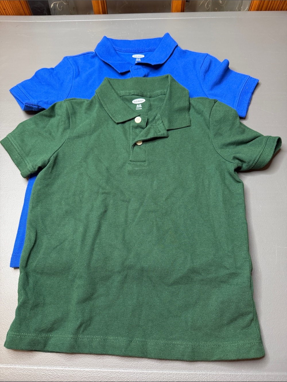 Kid’s Green and Blue Classic Polo Shirts. Size: XS/5. NWOT